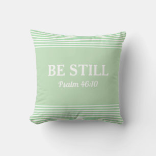 Coussin Verse Bible Élégant Vert