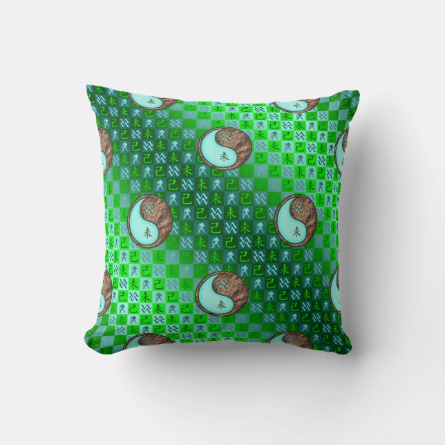 Coussin Verseau & Chèvre de Terre (Recto)