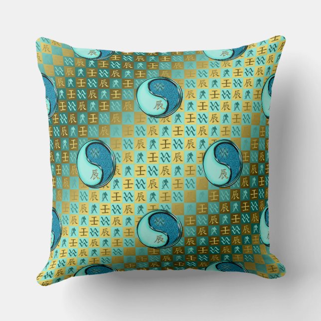 Coussin Verseau & Dragon d'eau (Verso)
