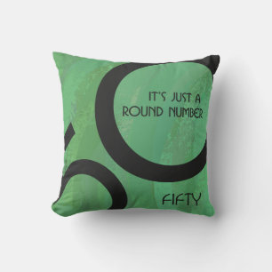 Coussin Vert 50 Décennie Anniversaire