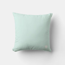 Vert Cyan Doux Couleur Pastel Uni Avec Cœur