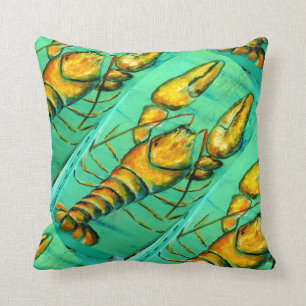 coussin vert de homard