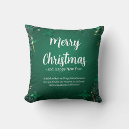 Coussin Vert et blanc Fête de Noël simple Meilleur 16" x 1