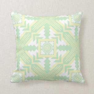 Coussin Vert et jaune du sud-ouest de gros caractères