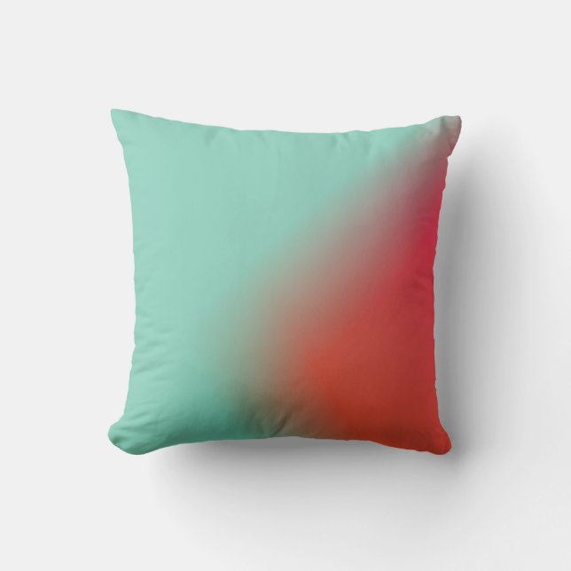 Coussin vert et rouge ombre (Recto)