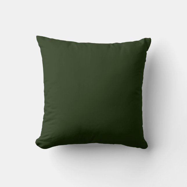 Coussin Vert forestier profond solide (Recto)