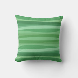 coussin vert Motif courbé