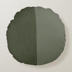 Coussin vert mousse ronde personnalisé - Matte + T