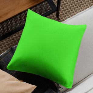 Coussin Vert Néon Uni Classique