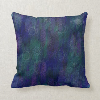 Coussin Vert pourpre bleu