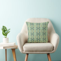 Vert sauge de luxe géométrique tribal sans couture