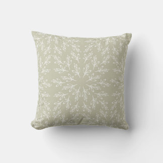 Coussin Vert sauge vert mandala floral