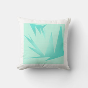 Coussin Vert turquoise Bleu Abstrait Art