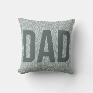 Coussin Vert violet art déco dots papa mot classe