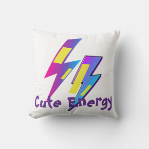Coussin Vêtement mignon bébé énergie foudre Kawaii