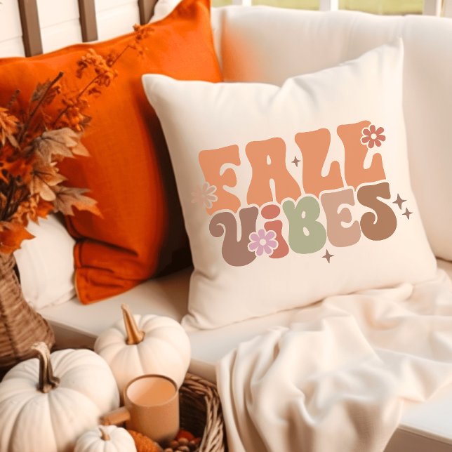 Coussin Vibes d'automne Super Retro Automne (Créateur téléchargé)