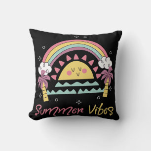 Coussin Vibes d'été : Jolie tenue de design d'été