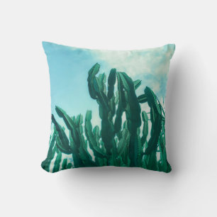 Coussin Vibes été Palm Tree Cactus vert pâle