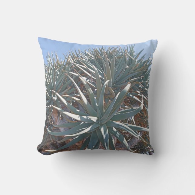 Coussin Vibes été Palm Tree Cactus vert pâle (Recto)