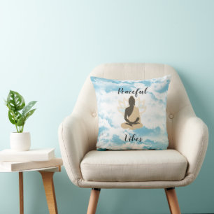 Coussin Vibes paisibles du Bouddha méditatif
