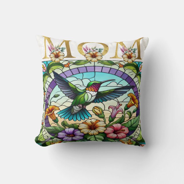 Coussin Vibrant Maman Design Floral (Recto)