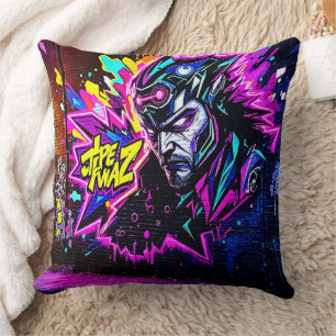Coussin Vibrant Street Art