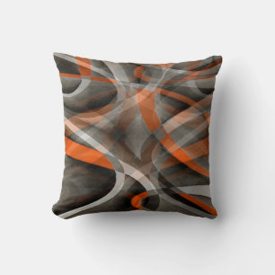 Coussin Vibrations des années quatre-vingts Brûlé Orange e