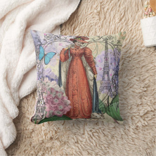Coussin Victorian Femme Rouge Classy Coloré