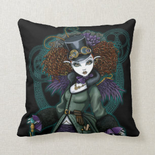 Coussin victorien d'ange de vampire de Steampunk