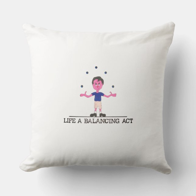 Coussin Vie Loi sur l'équilibre Lancer l'oreiller (Recto)