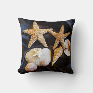 Coussin vie marine de coquillages d'étoiles de mer