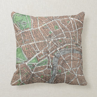 Coussin Vieille carte de Londres