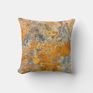 Coussin Vieille texture rouille, grunge arrière - plan mét