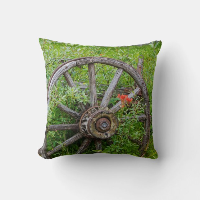 Coussin Vieilles roues dans la ville historique 3 de vieil (Recto)