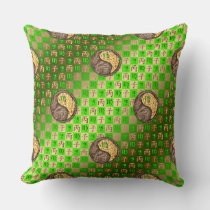 Coussin Vierge & Rat de feu