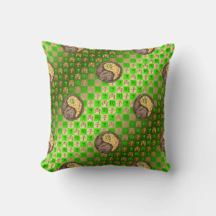 Coussin Vierge & Rat de feu