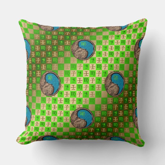 Coussin Vierge & Rat d'eau (Recto)