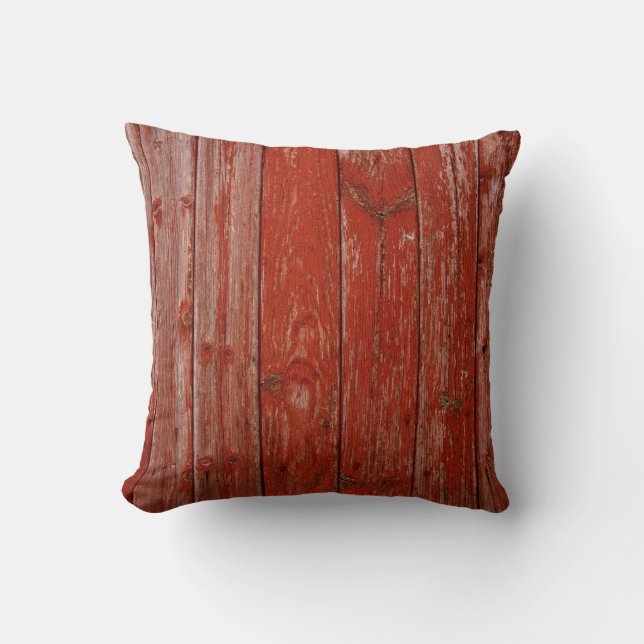 Coussin Vieux bois rouge (Recto)