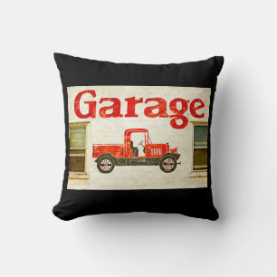 Coussin Vieux Garage sur Black