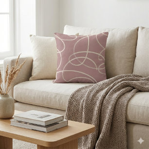 Coussin Vigne Tourbillonnante Abstraite Moderne Texture