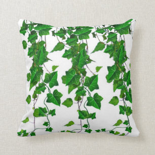 COUSSIN VIGNES VERTES DE LIERRE DE VERIDIAN BLANCHES