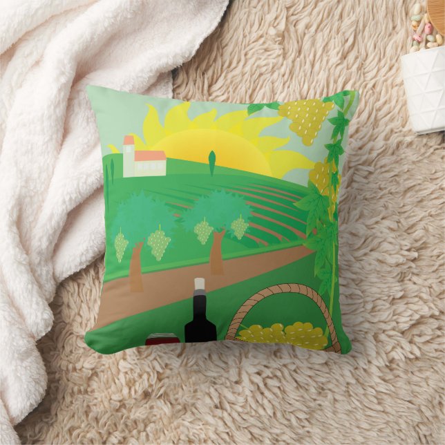 Coussin Vignoble (Couverture)