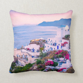 Coussin Village Balnéaire En Grèce Jetez L'Oreiller