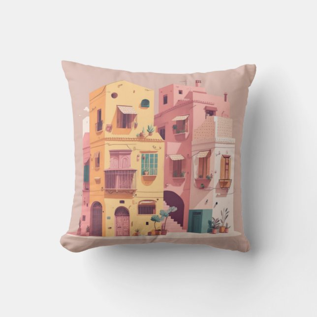 Coussin Village oriental (Recto)