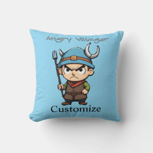 Coussin Villageois en colère Fourche Pitchfork Thunder_Cov