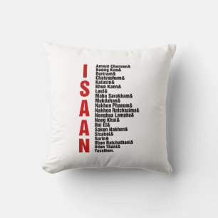 Coussin Villes d'Isaan, Thaïlande
