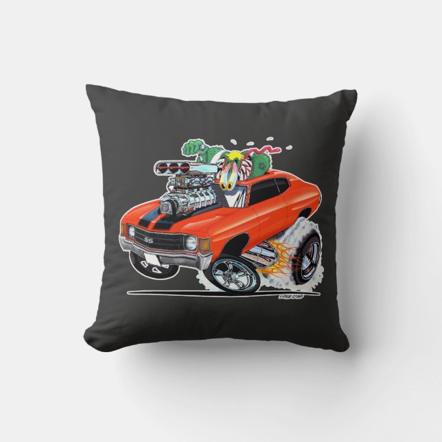Coussin Vince crains MONSTER MUSCLE 1972 Chevelle SS (Recto)