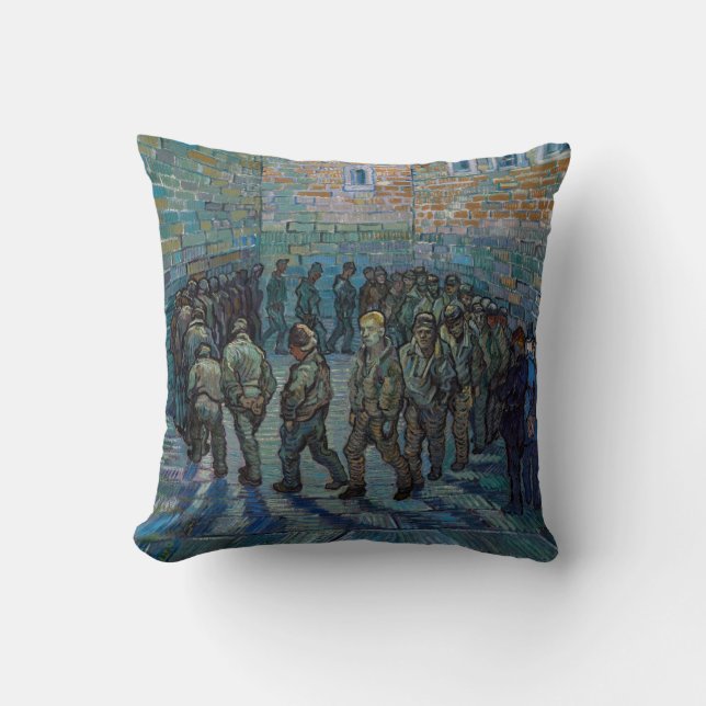 Coussin Vincent van Gogh - La cour de la prison (Recto)