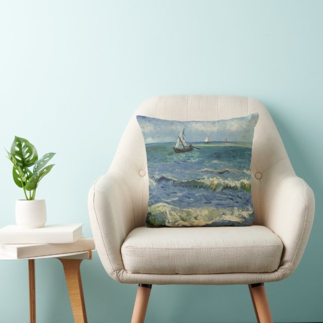 Coussin Vincent van Gogh - Mer Près De Saintes Maries (Chaise)