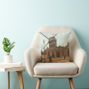 Coussin Vincent van Gogh - Moulin de la Galette, le moulin